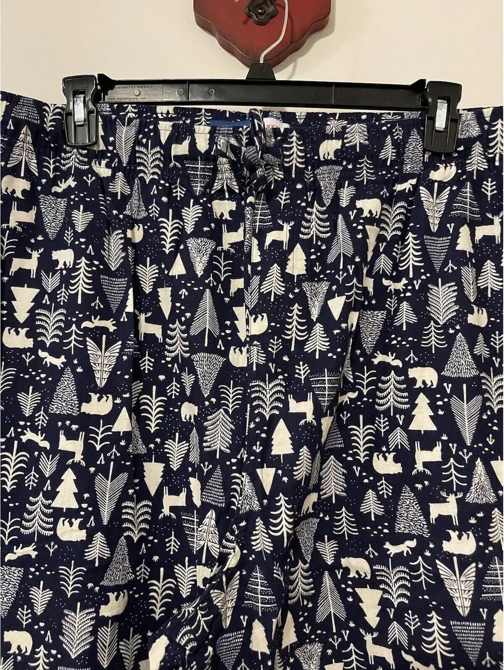 Old Navy Mens 4xl Tall Blue Nature Print Pull-On Cotton Pajama Pants NWT! A3007